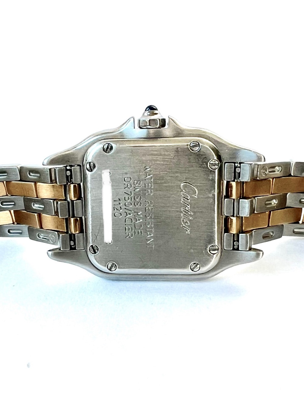CARTIER PANTHERE 23mm Quartz 2 Row Gold Watch Cream Dial - Picture 5 of 7